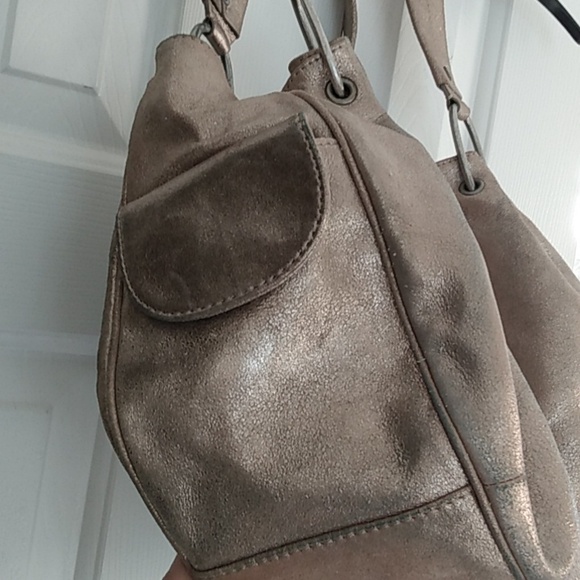 Juciy Couture y2k Vintage Gold Bag Genuine Leather ! Stunning - Picture 4 of 14